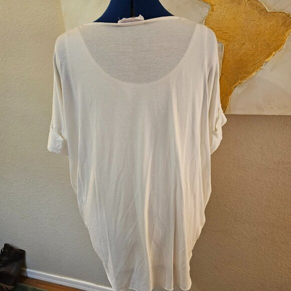 White faux wrap top - Picture 2 of 8